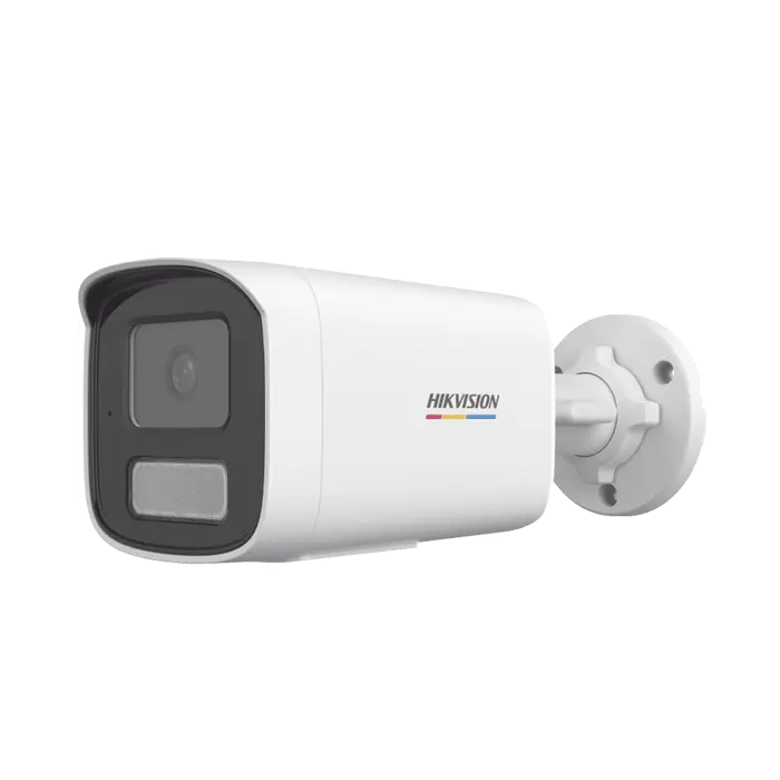 Dual Light + ColorVu] Bala IP 4 Megapixel / Lente 4 mm / 50 mts IR + 50 mts Luz Blanca / Micrófono Integrado / ACUSENSE Lite / Exterior IP67 / WDR 120 dB / PoE / Micro SD / ONVIF