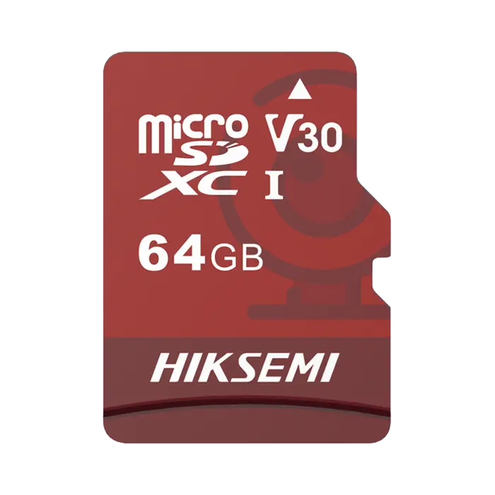 [HS-TF-E1/64G] Memoria microSD / Clase 10 de 64GB / Especializada Para Videovigilancia (Uso 24/7) / Compatibles con cámaras HIKVISION y Otras Marcas / 95 MB/s Lectura / 40 MB/s Escritura