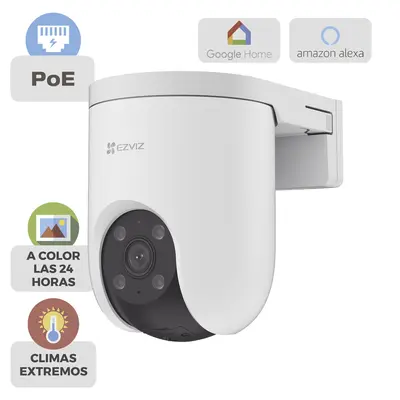 [CS-H8C/3MP/POE] Cámara PT PoE / 3 Megapixel / PoE / Movimiento Panorámico de 360° / Preset / Seguimiento Inteligente / Detección Humana / Audio de Dos Vías
