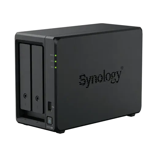 [DS725+] NAS Synology DiskStation DS725+ | 2 Bahías | Expandible hasta 7 Unidades | 2 Ranuras M.2 NVMe | Puerto 2.5GbE | Rendimiento 276 MB/s Lectura y 224 MB/s Escritura | Compatible con Unidad de Expansión DX525.