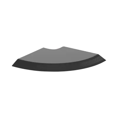 [AFR4RABL] Conexión en Ángulo Recto "L", Para Canaleta de Piso AFR4BCBL6, Material PVC Rígido, Color Negro