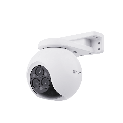 [CS-H80F] Cámara PT / Wi-Fi / Triple Lente / Panorámica 360° / Resolución 2k+ / Visión Nocturna a color  / IA Detección de Humanos y Vehiculos / Alarma con Sirena y Luz / IP67