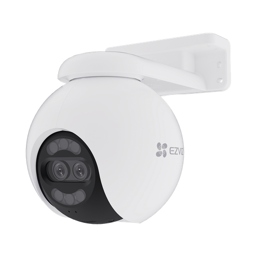[CS-H80X] Cámara PT / Wi-Fi / Lente Dual / Panorámica 360° / Resolución 4K / Visión Nocturna ColorFULL  / IA Detección de Humanos y Vehiculos / Alarma con Sirena y Luz / IP65